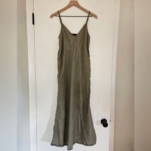 Quince Vintage Wash Tencel Maxi Slip Dress